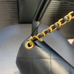 Chanel Large Flap Bag Gold Tone Hardware Black 25Cm - Image 8