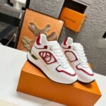 Louis Vuitton Neo Run Away Sneaker White And Red - Image 2