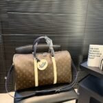 Louis Vuitton Keepall Bandoulière 50 Monogram Canvas Light Yellow 45cm - Image 2