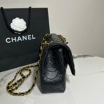 Super Vip 1:1 – Chanel Flap Bag with Camellia Flower Chain Black 26cm - Image 3