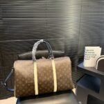 Louis Vuitton Keepall Bandoulière 50 Monogram Canvas Light Yellow 45cm - Image 5