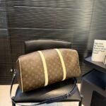 Louis Vuitton Keepall Bandoulière 50 Monogram Canvas Light Yellow 45cm - Image 4