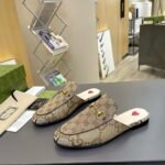 Gucci Women’s Princetown Slipper Beige And Ebony GG Canvas 475094 UKO60 2588 - Image 3