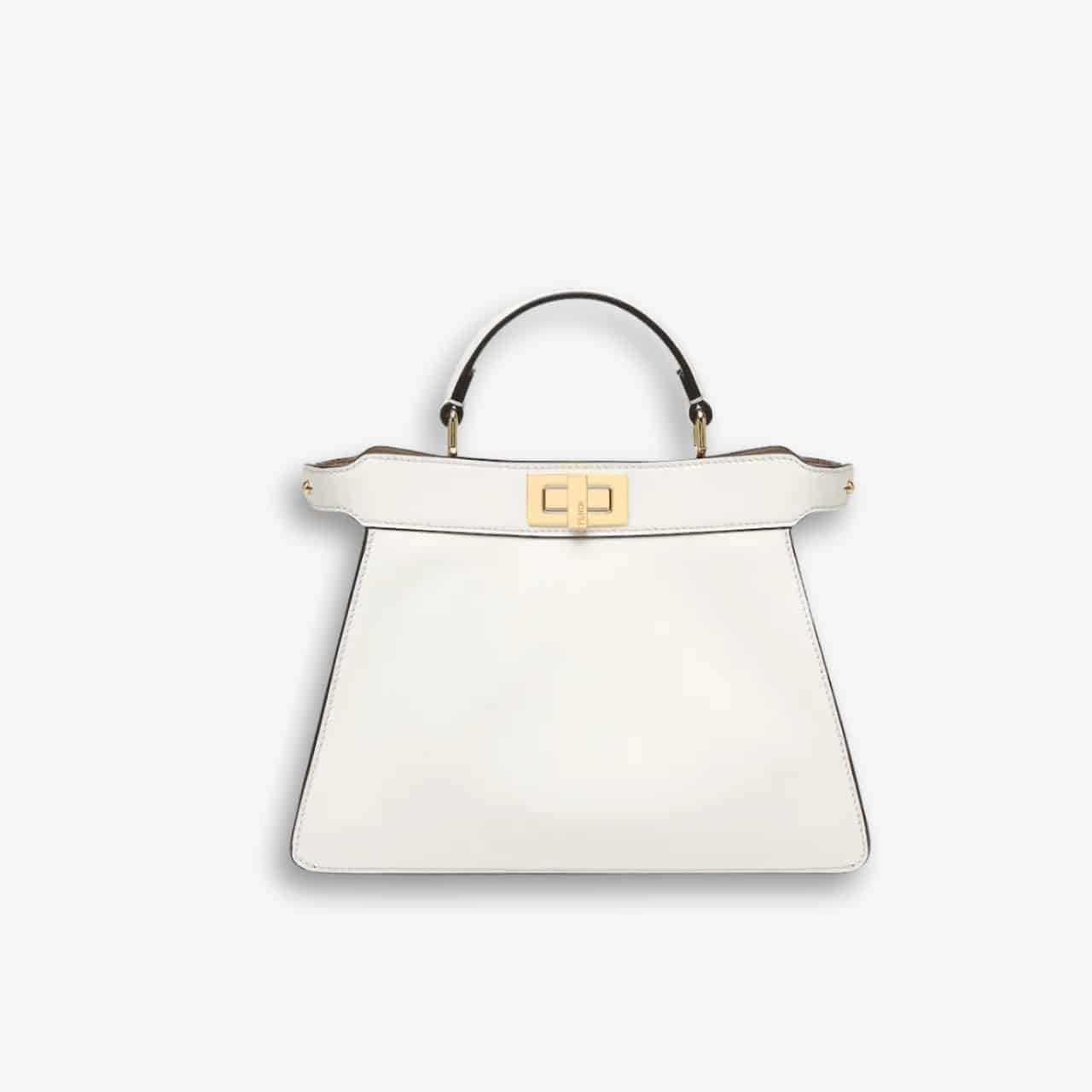 ELEGOUS-Product-Image-15-2 Fendi Peekaboo ISeeU Petite Bag White 20cm 8BN335ABVEF0QVL - Image 1