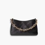 Gucci GG Emblem Small Shoulder Bag Black 23cm 815409 AAEEM 1000