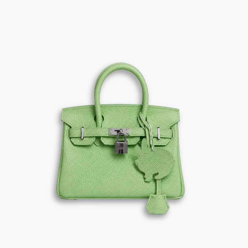 ELG-Thumbnail-9 Hermès Birkin B25 Togo Grenat Green 20cm - Image 1