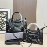 Balenciaga Le City Bag Mini In Black 24cm 8063952ABEK1000 - Image 7