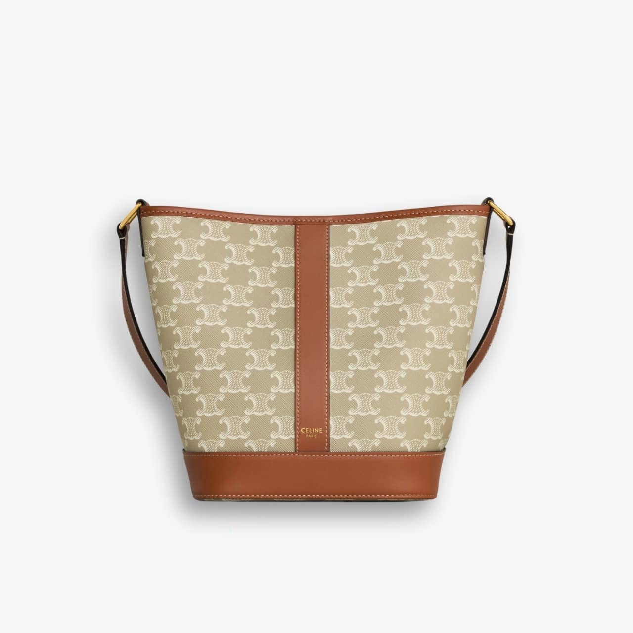 ELG_CL1011 Celine Small Bucket In Triomphe Canvas 22cm 191442FLC02GR - Image 1