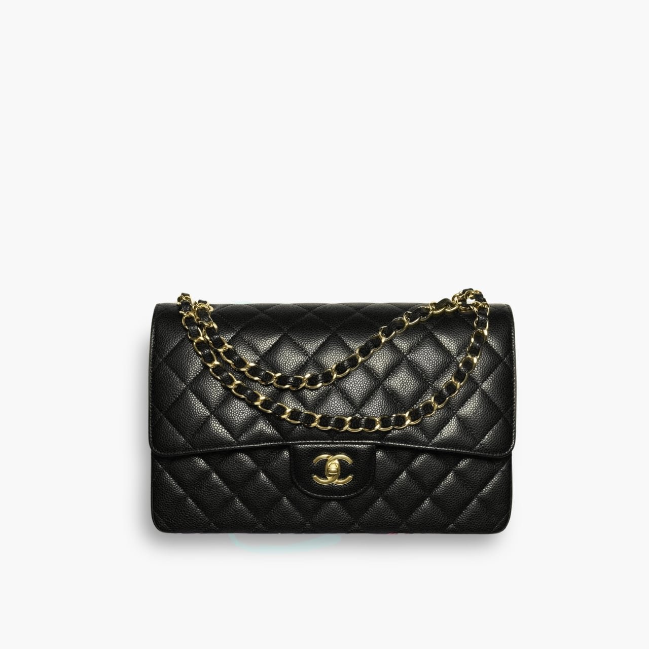 ELG_CNB1004 Chanel Classic Double Flap Bag Black 25cm A58600 Y01864 C3906 - Image 1