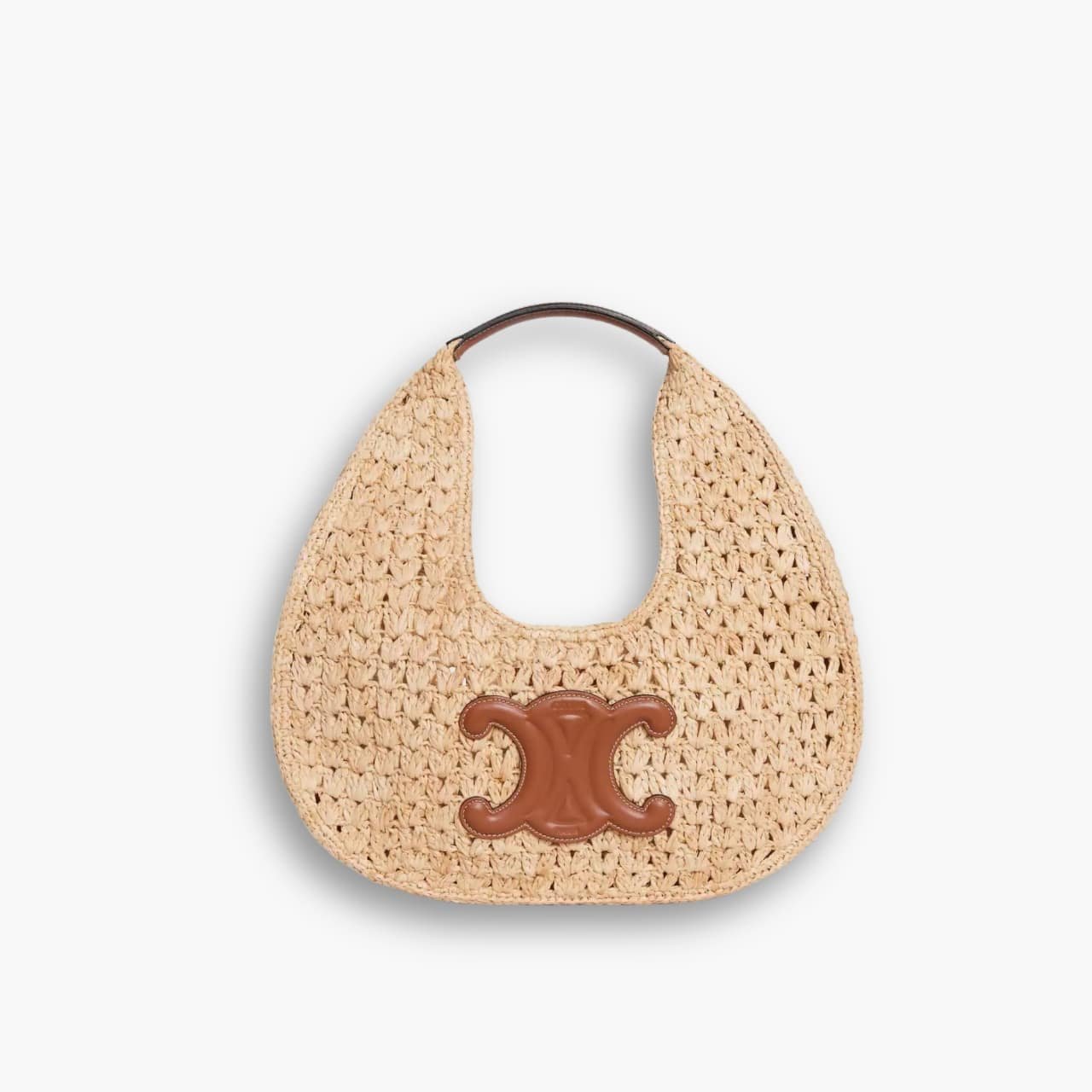 ELG_CNB1169-1 Celine Classic Panier Hobo Bag In Raffia 30cm 112772EYR02NT - Image 1