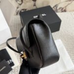 Chanel Small Flap Bag Grained Shiny And Gold Tone Black 22cm AS6130 B23483 94305 - Image 3