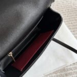 Chanel Small Flap Bag Grained Shiny And Gold Tone Black 22cm AS6130 B23483 94305 - Image 5