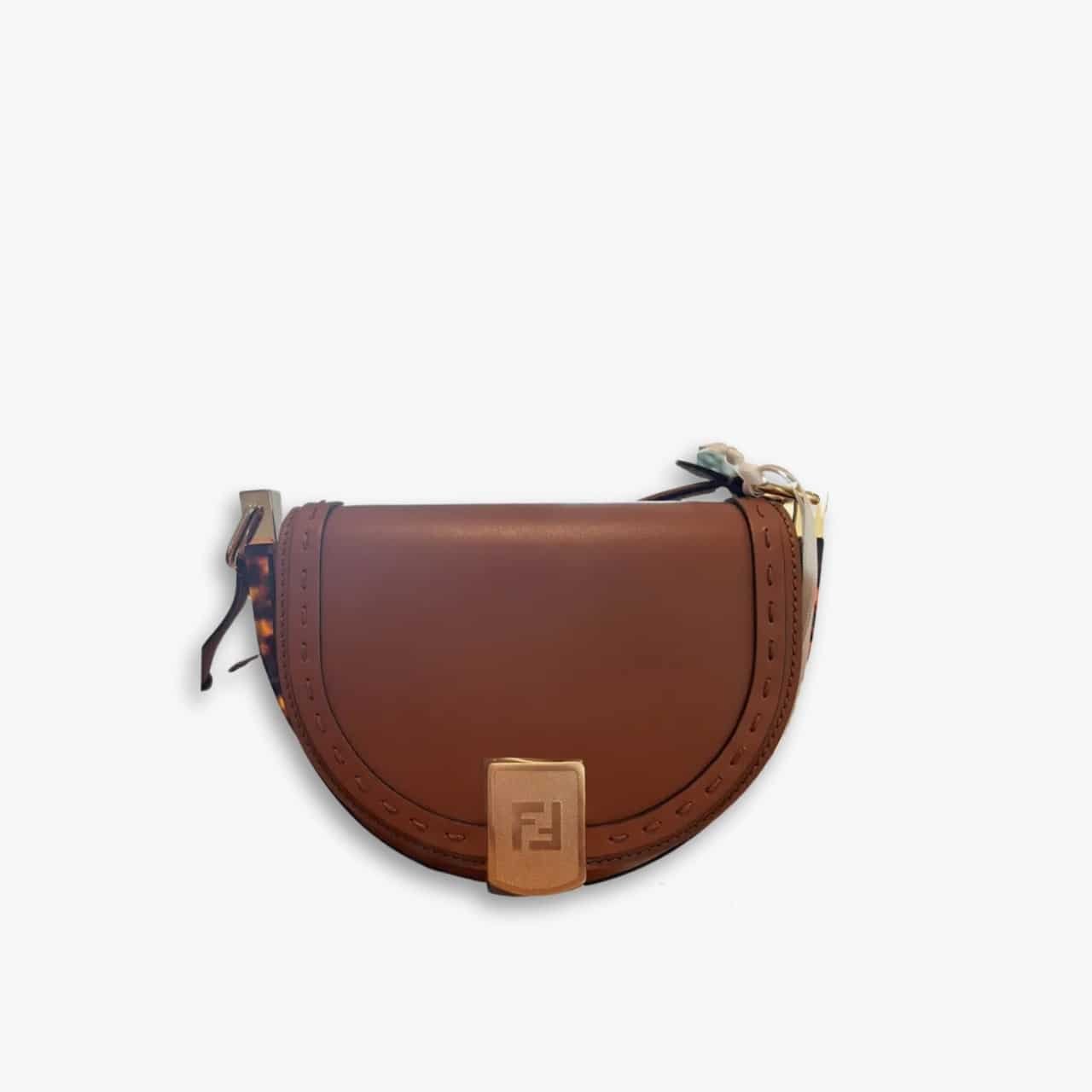 ELG_FDB1002 Fendi Moonlight Bag Brown 25cm - Image 1