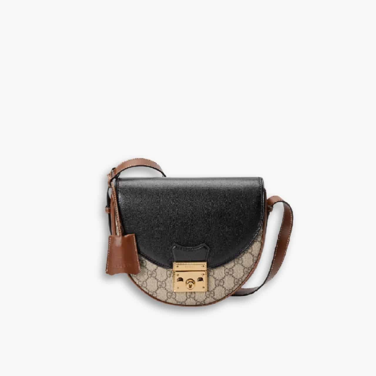 ELG_GCB1082 Gucci Padlock Bag 22cm Black Brown 644524 HUHJG 9785 - Image 1