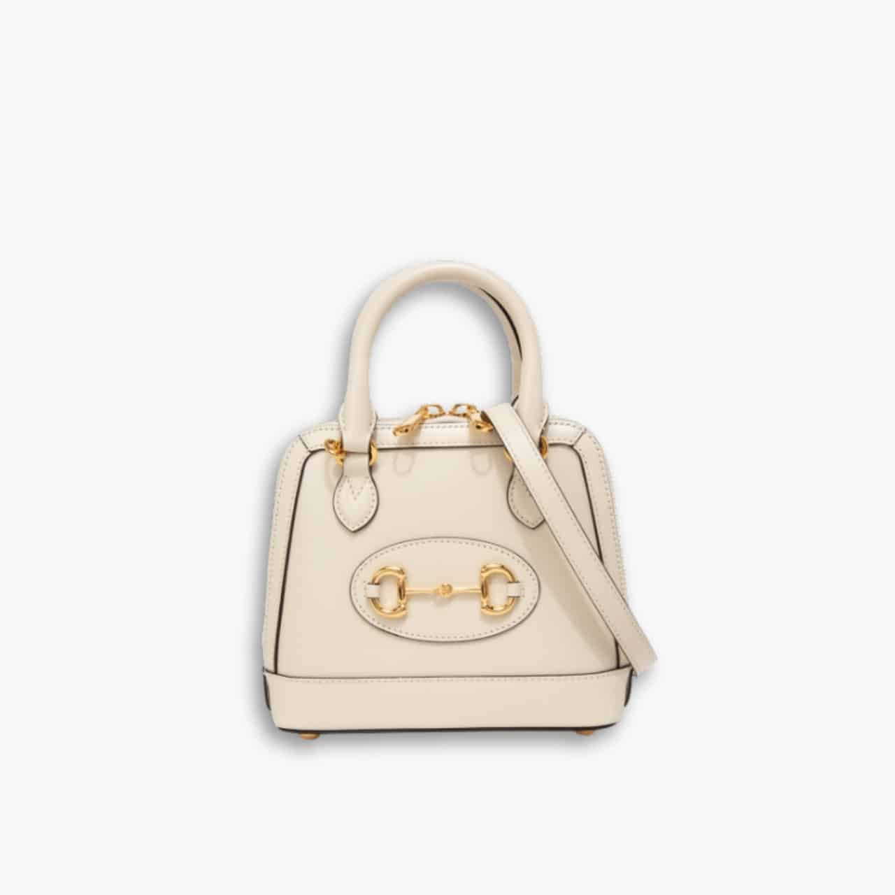 ELG_GCB1113 Gucci Horsebit 1955 Bag White 20cm 640716 0YK0G 9022 - Image 1