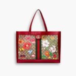 Gucci Ophidia GG Flora Medium Tote In Red 44cm