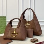 Gucci Softbit Maxi Suede Shoulder Bag Brown 42Cm - Image 6