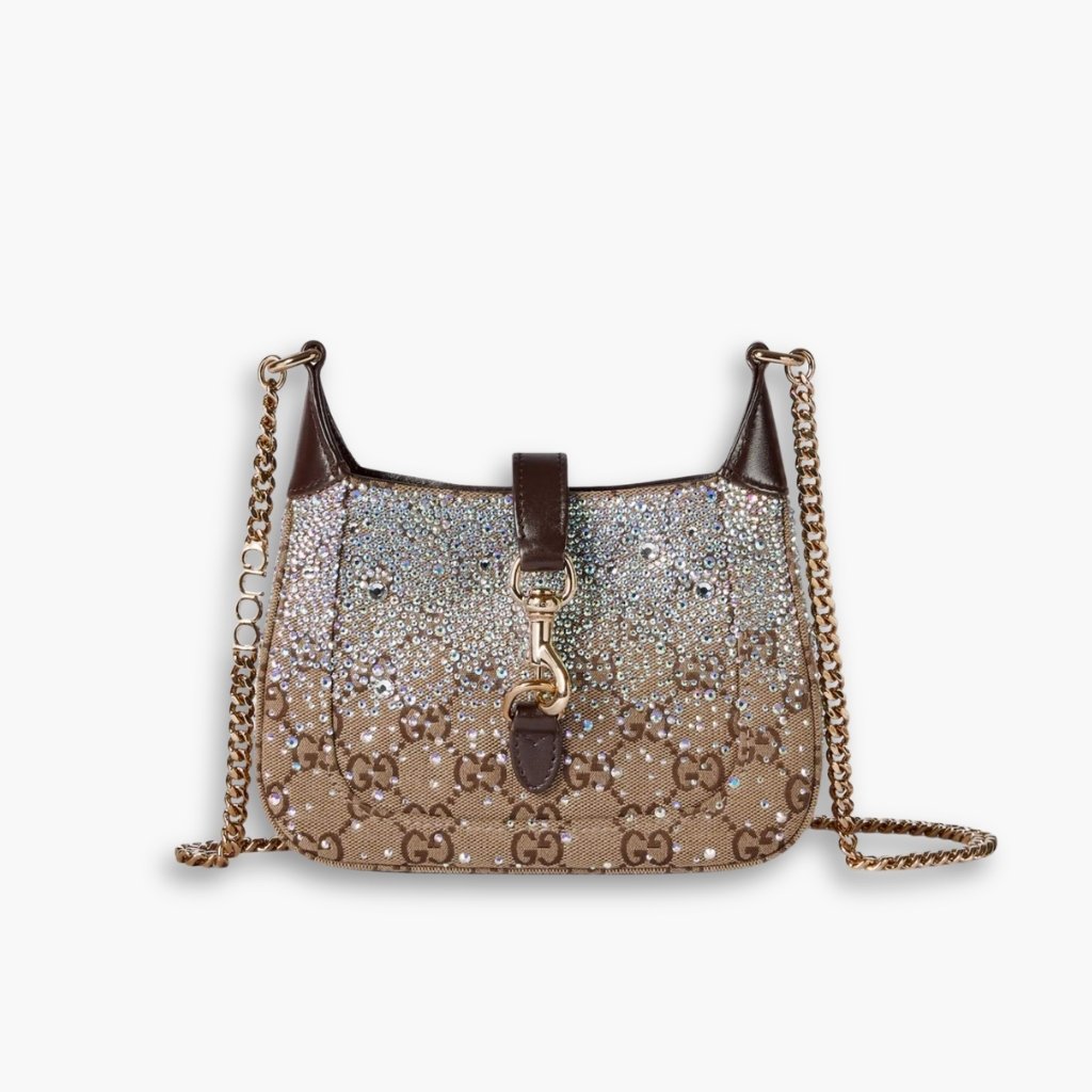 ELG_GCB13134-8 Gucci Jackie Notte Mini Bag Beige And Dark Brown 19Cm 782889 FAD1Z 2541 - Image 1