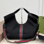 Gucci Giglio Large Tote Bag Black GG Canvas 41Cm 853971 FAFWA 1053 - Image 4