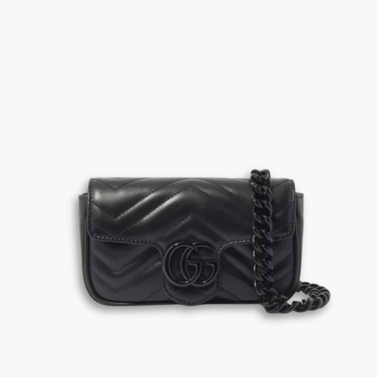 ELG_GCM1009-2 Gucci Marmont Bag Black 16.5 cm 699757 UM8KV 1000 - Image 1