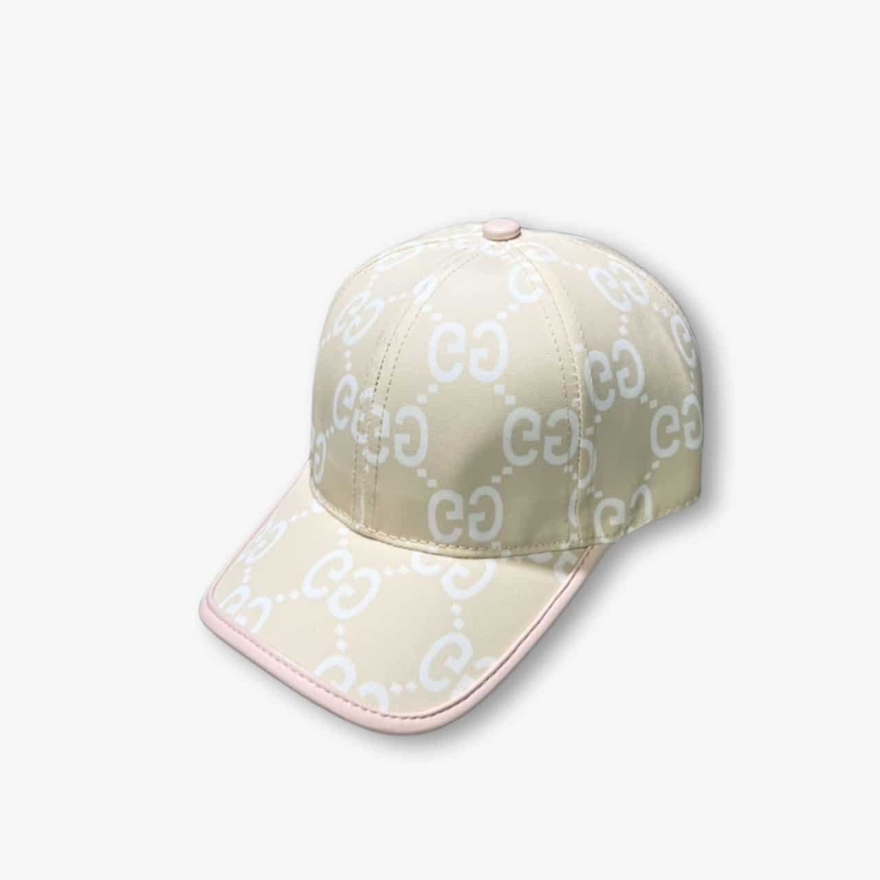 ELG_GCS1001-6-1 Gucci GG Monogram Baseball Cap Beige - Image 1