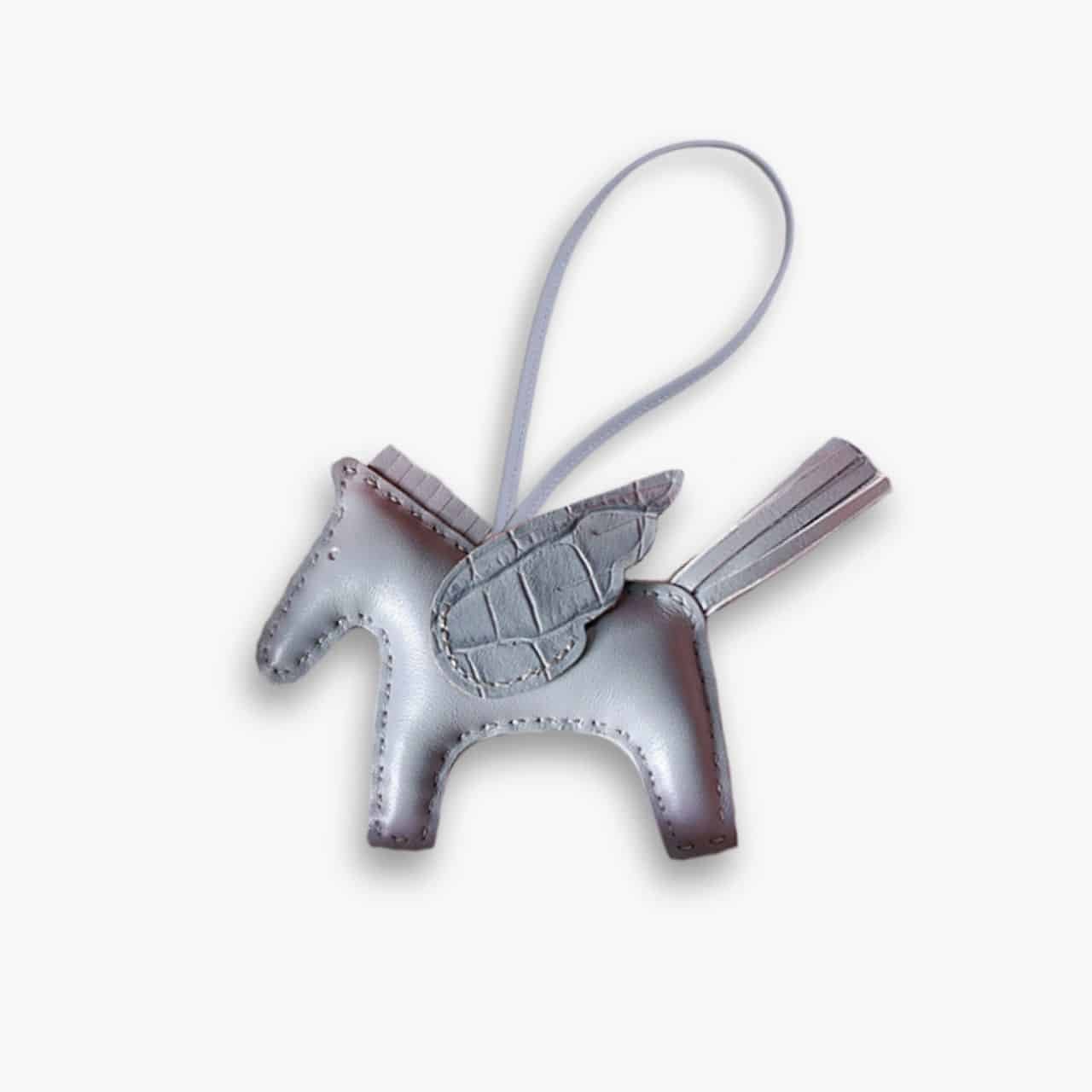 ELG_HMA1009 Hermes Rodeo Pegase Charm Silvery Blue - Image 1