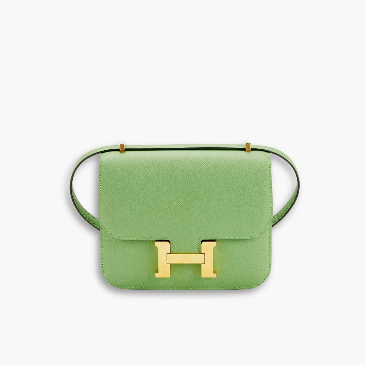 ELG_HMB1002-3-1 Hermes Constance Epsom Leather Vert Criquet 18cm - Image 1