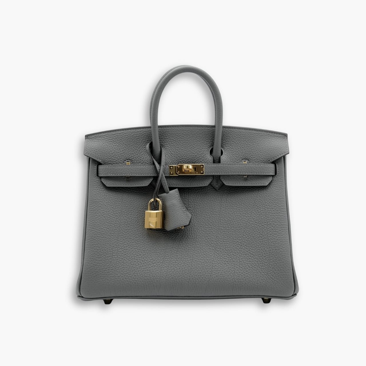 ELG_HMB1003-1-1 Hermes Birkin 25 Togo Gris Meyer 25cm - Image 1