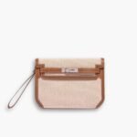 Hermes Kelly Dépêches Pouch Toile Barenia Fauve 26cm