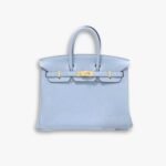 Hermes Birkin Togo Handbag Blue 30Cm