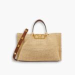 Valentino Garavani Medium Straw Summer Tote Beige 38cm 2W0B0K39YCE D84