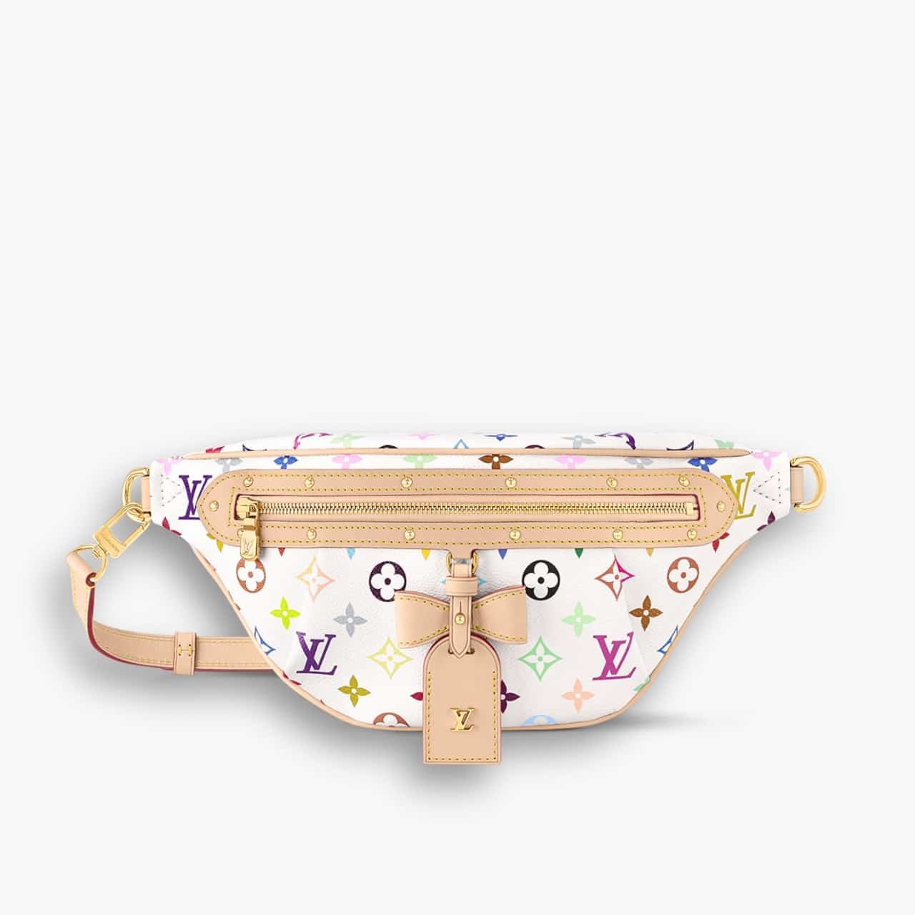 ELG_LVB1021-4 Louis Vuitton X Takashi Murakami High Rise White Multicolored 38cm M13660 - Image 1