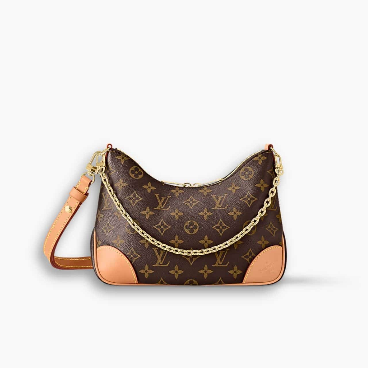 ELG_LVB1150-1-14-1 Louis Vuitton Boulogne Handbag Monogram Brown 25cm M45832 - Image 1