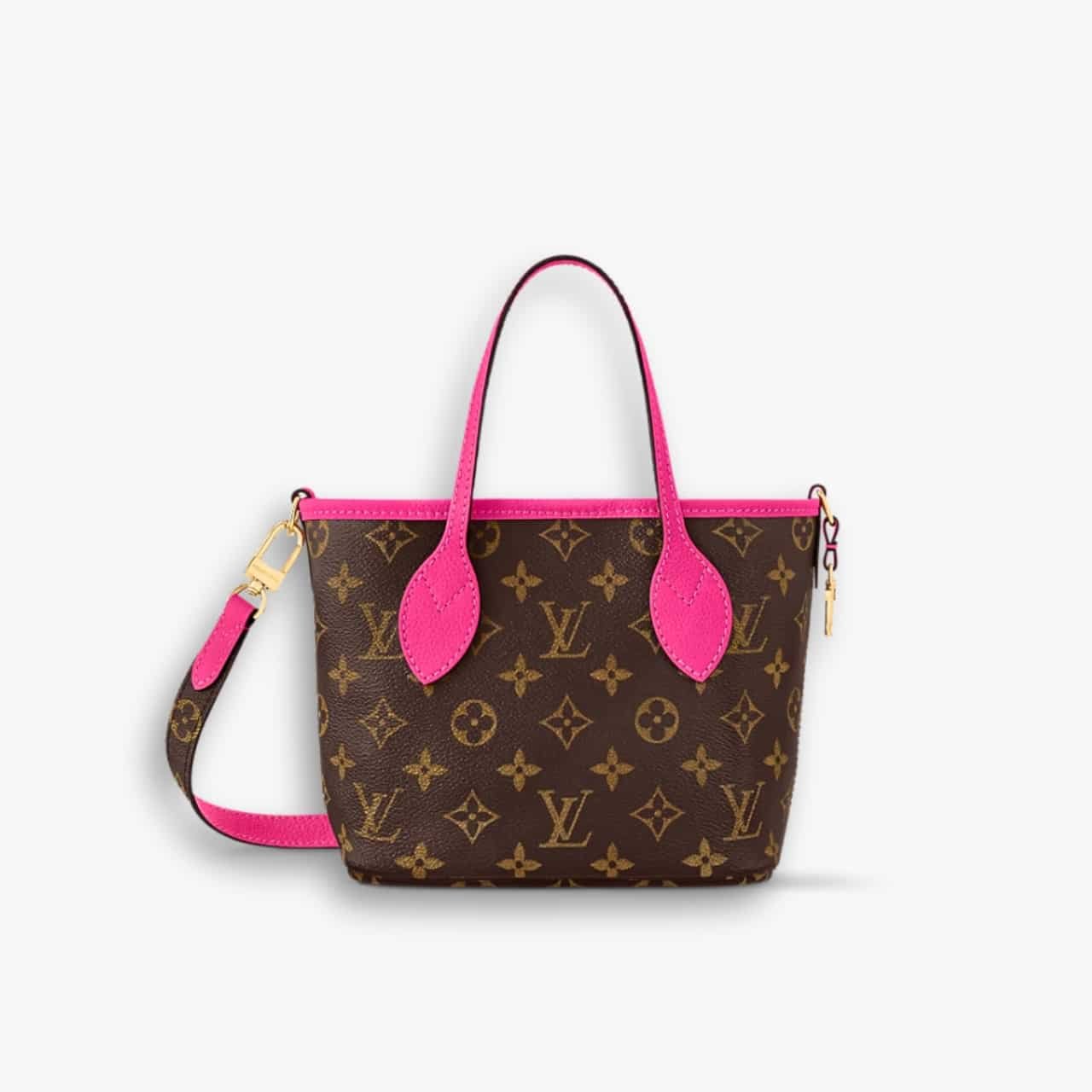 ELG_LVB1150-11 Louis Vuitton Neverfull Bandoulière Inside Out Rose Pondichery 20cm M12106 - Image 1