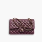 Chanel Classic Double Flap Handbag Burgundy 25cm A01112 B17625 NZG79
