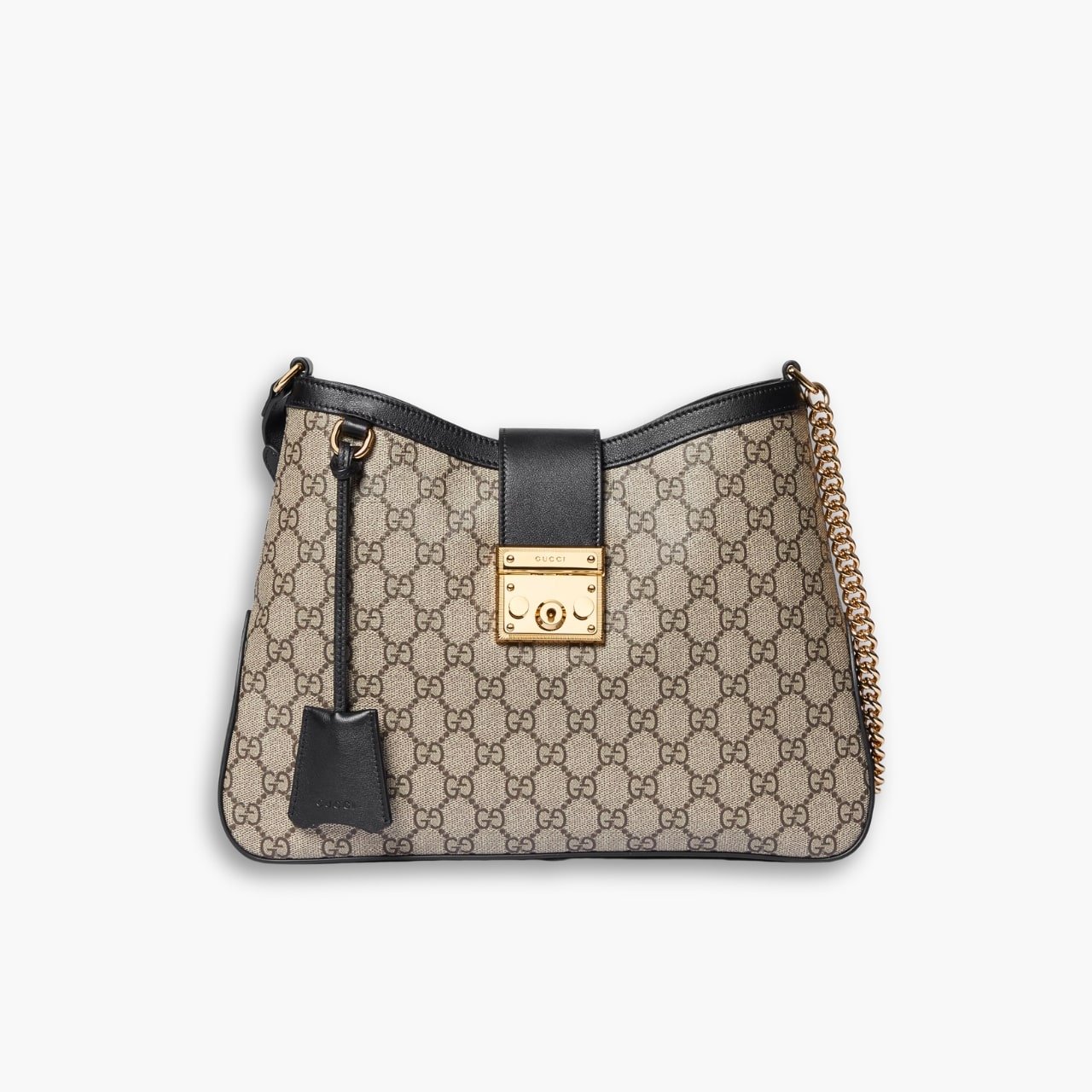 ELG_LVB1150-2-11-1 Gucci Padlock GG Medium Shoulder Bag Black 33cm 795113 KHNKG 9769 - Image 1