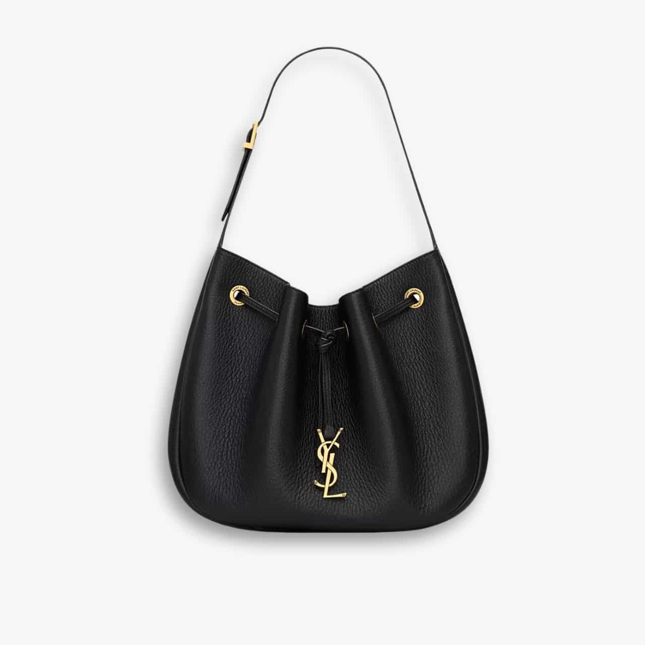 ELG_LVB1150-2 Saint Laurent Paris VII Small Hobo Black 31cm 796626AADUU1000 - Image 1