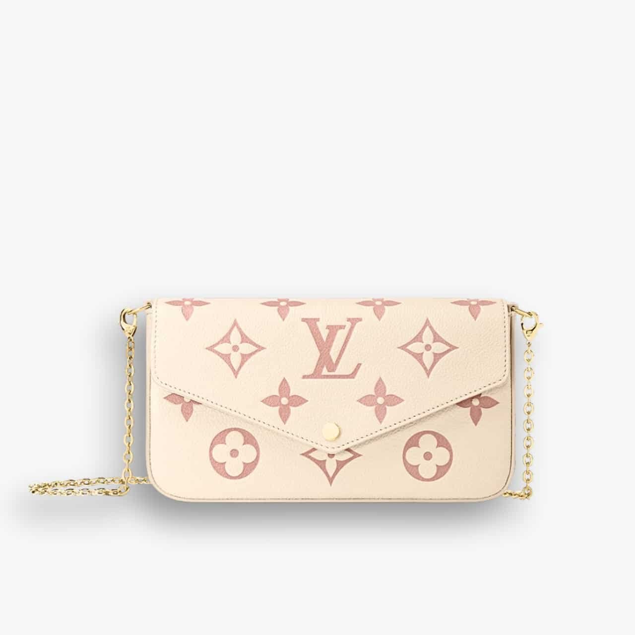 ELG_LVB1150-3-6 Louis Vuitton Félicie Pochette Bag Rose Trianon 22cm M82047 - Image 1