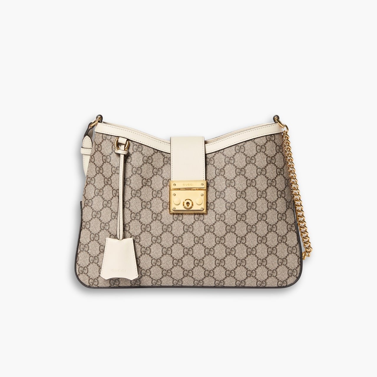 ELG_LVB1150-3-7 Gucci Padlock GG Medium Shoulder Bag White 33cm 795113 KHNKG 9761 - Image 1