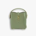 Saint Laurent Le 37 Mini In Shiny Leather Green 15cm 7658702R20W3360