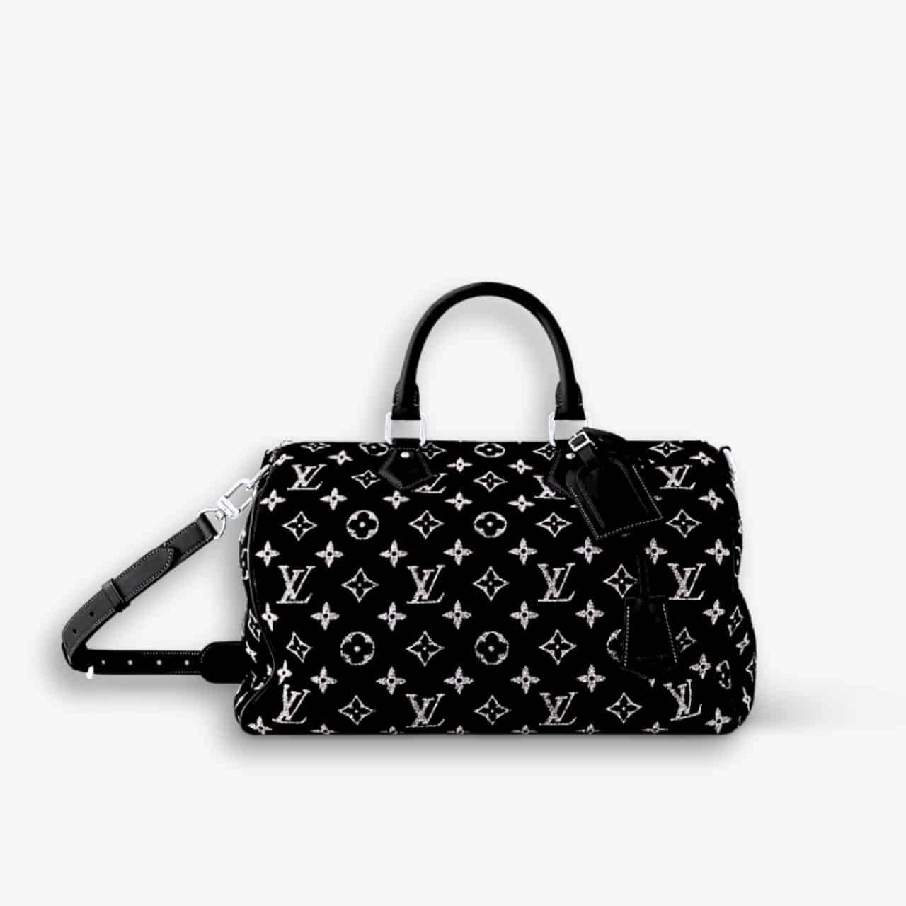 ELG_LVB1150-6-2 Louis Vuitton Speedy Bandoulière 40 Bag Black 40cm - Image 1