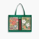 Gucci Ophidia GG Flora Medium Tote In Green 44cm