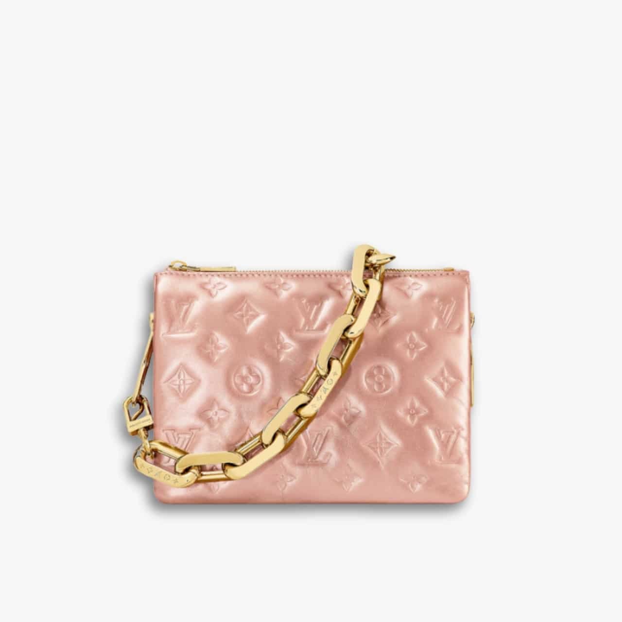 ELG_LVB1331 Louis Vuitton Coussin Bag Pink Gold 21cm M21148 - Image 1