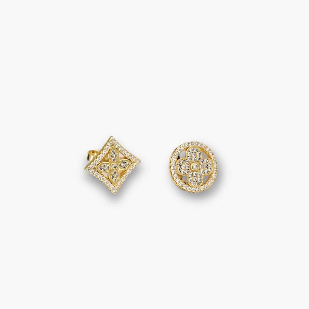 ELG_LVE1001 Louis Vuitton Idylle Blossom Ear Stud Yellow Gold - Image 1