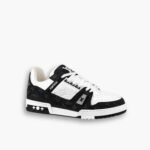 Louis Vuitton Trainer Sneakers Black And White 1A9JGB