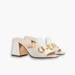 Gucci Women’s Slide Sandal With Horsebit ‎White 655412 BKO00 9022