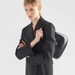 Prada Cleo Brushed Leather Shoulder Bag Black 27Cm 1BC499 ZO6 F0002 V OOO - Image 12