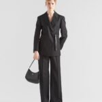 Prada Cleo Brushed Leather Shoulder Bag Black 27Cm 1BC499 ZO6 F0002 V OOO - Image 10