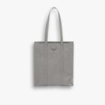 Prada Small Antique Nappa Leather Tote Grey 33Cm 1BG459 UVL F0480 V OOO