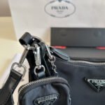 Prada Re Edition 2005 Re Nylon Bag Black 26cm - Image 4